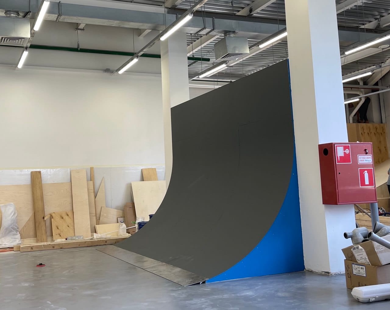 Separate vert wall built for the Nogam Dorogu roller club