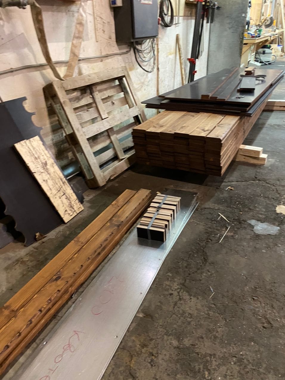 Timber and plywood ready for assembly